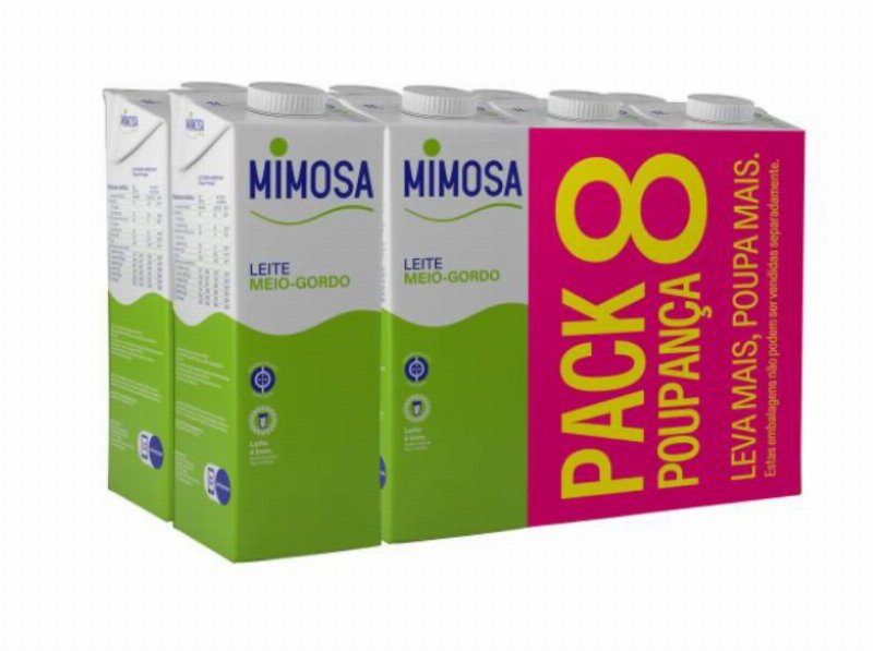 Leite Uht M/Gordo Mimosa Leite 8X1 l