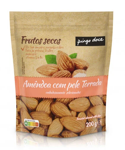 Amêndoa Torrada Com Pele Pingo Doce 0.2Kg