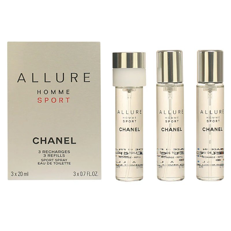 Chanel Allure Homme Sport Eau De Toilette Refills 3 X 20 ml