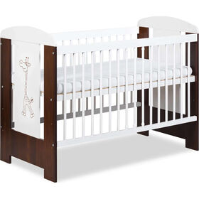 Cama De Grades Nogueira E Branca Girafa Twinko