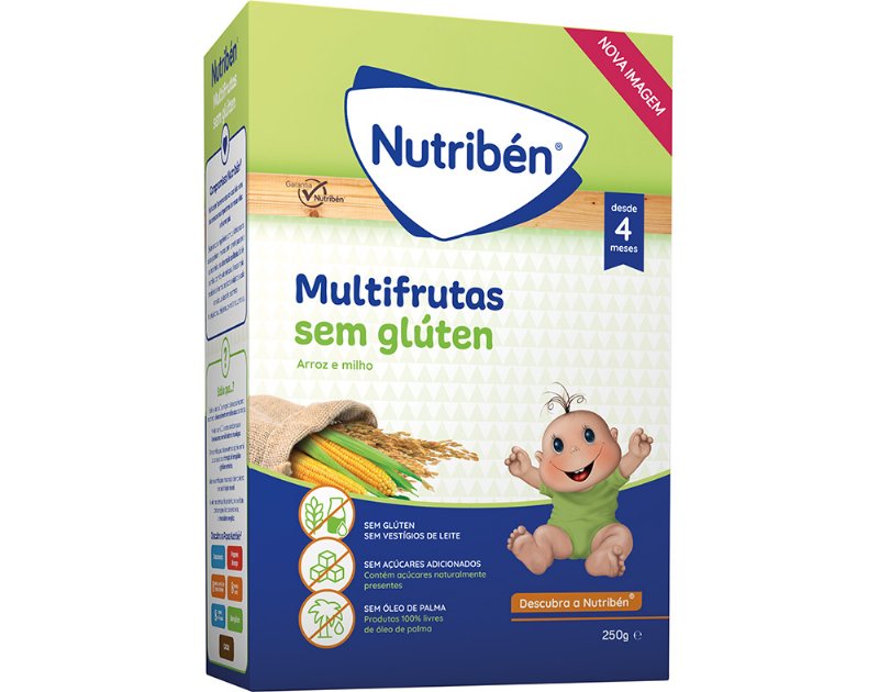 Papa Não Láctea Nutriben Multifrutos 250 g