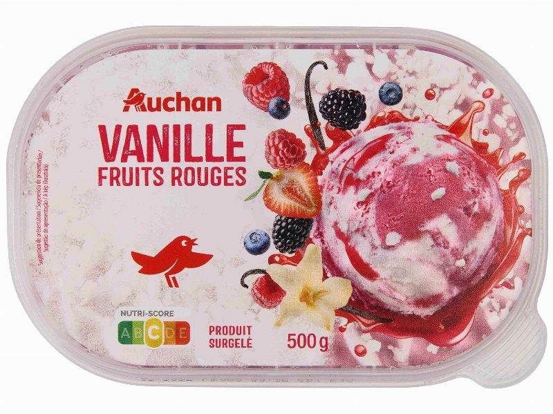 Gelado Auchan Frutos Vermelhos 900 ml