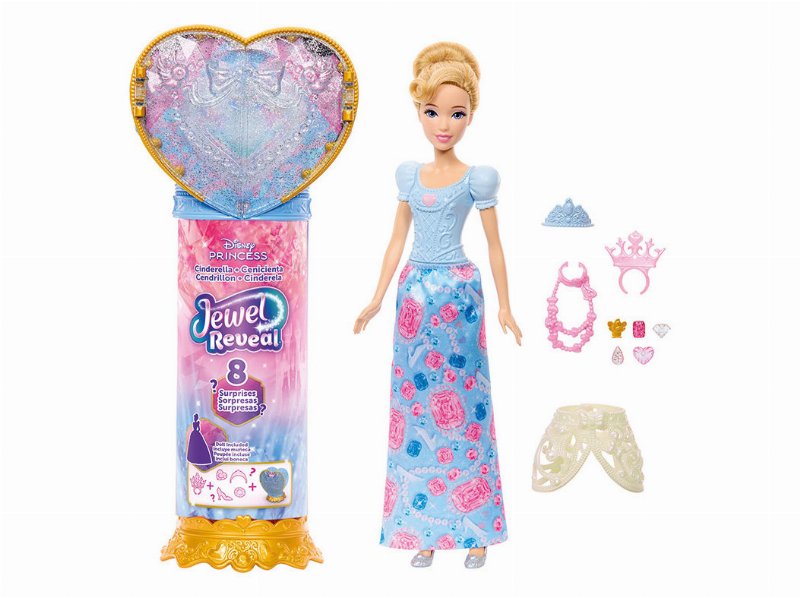Boneca Cinderela Princesas Disney Joias Reveal
