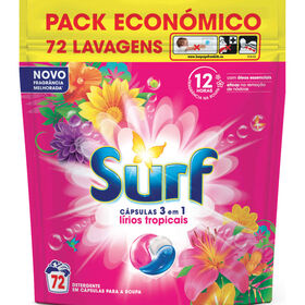 Detergente Máquina Roupa Cápsulas Tropical Surf