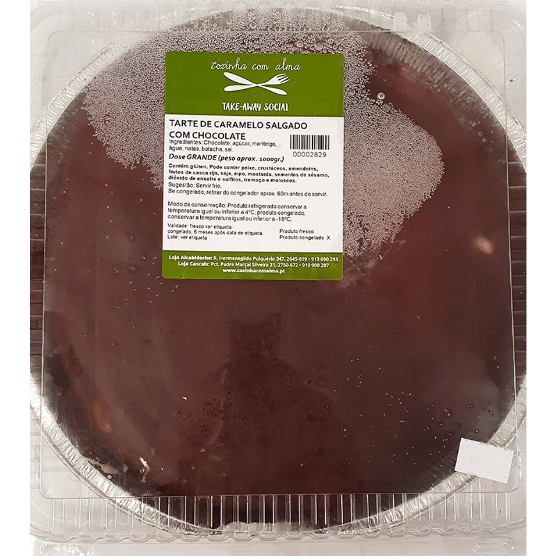Tarte De Caramelo Salgado Com Chocolate 1 Dose 8/10 Pessoas 1200 g