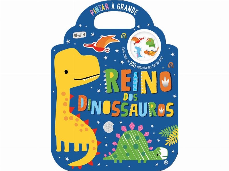 Livro Pintar À Grande - Reino Dos Dinossauros