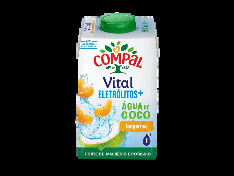 Vital Água Coco Tangerina/ Maçã Electrólitos
