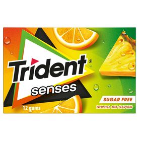 Pastilhas Elásticas Senses Tropical Trident 23 gr