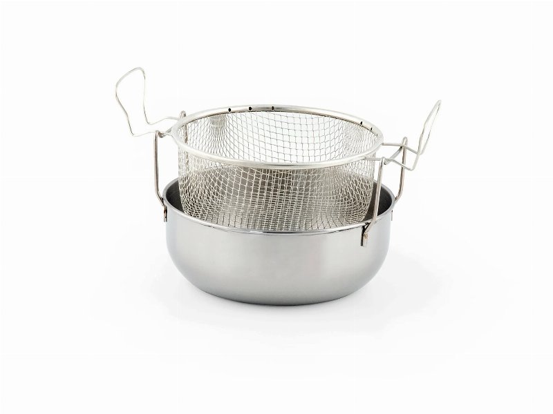 Fritadeira Com Cesto Evinox Em Inox 22Cm