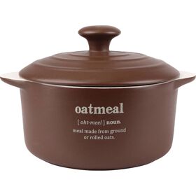 Mini Caçarola Porcelana Redonda 560 ml Castanha Kasa