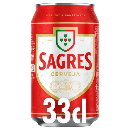 Cerveja Com Álcool Sagres 0.33L