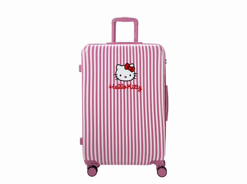 Mala De Cabine Rígida Hello Kitty Rosa 8 Rodas 55X35X20Cm