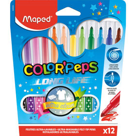 Marcadores De Colorir Lavável Color'peps Maped 12 Un