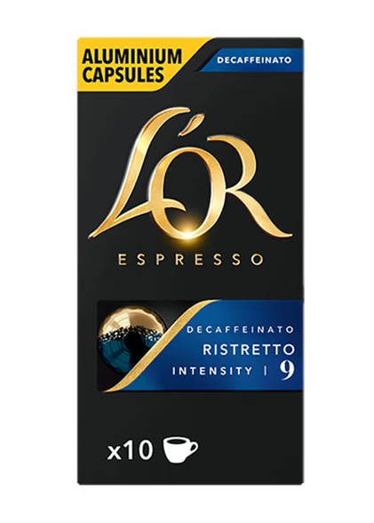 Cápsulas De Café Nespresso Descafeinado Ristretto L'or 10Un