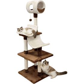 Arranhador Para Gato 138Cm Bege Lupi Linx 1 Un