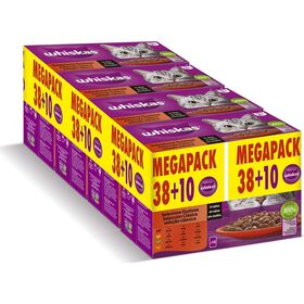 Comida Húmida Para Gato Adulto Carne Whiskas 38 X 85 g + 10 Un Oferta