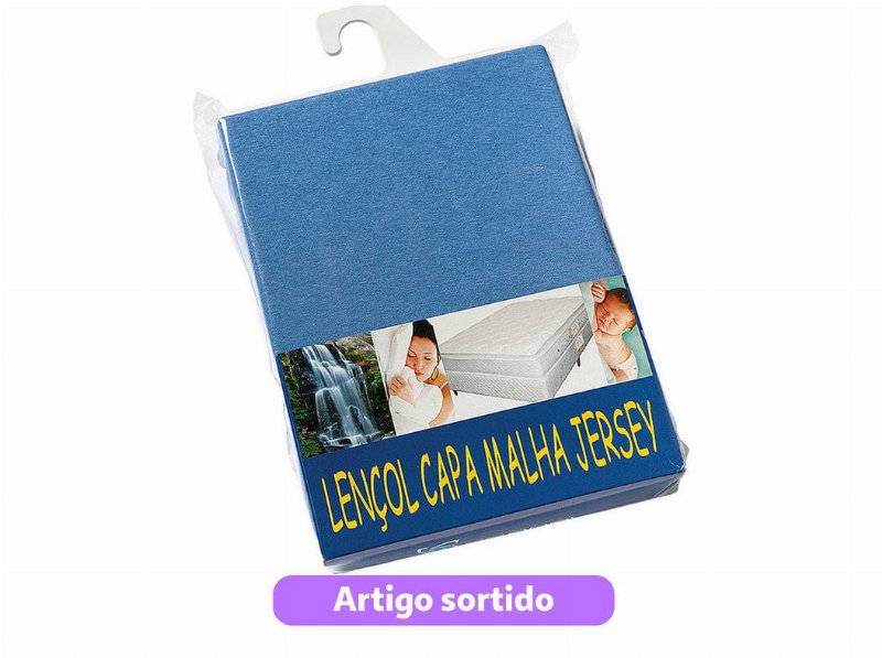 Protetor De Colchão Jersey 100% Algodão 100X200Cm Cores Sortidas