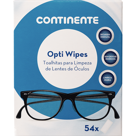 Toalhitas Limpeza De Lentes Opti Wipes Continente 54 Un