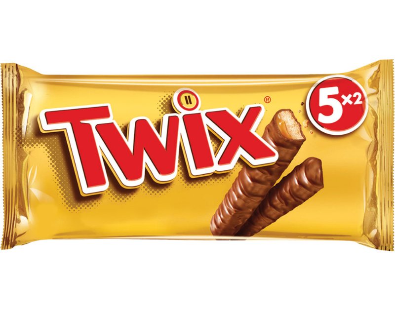 Chocolate Twix Snack 5 Pack 50 g