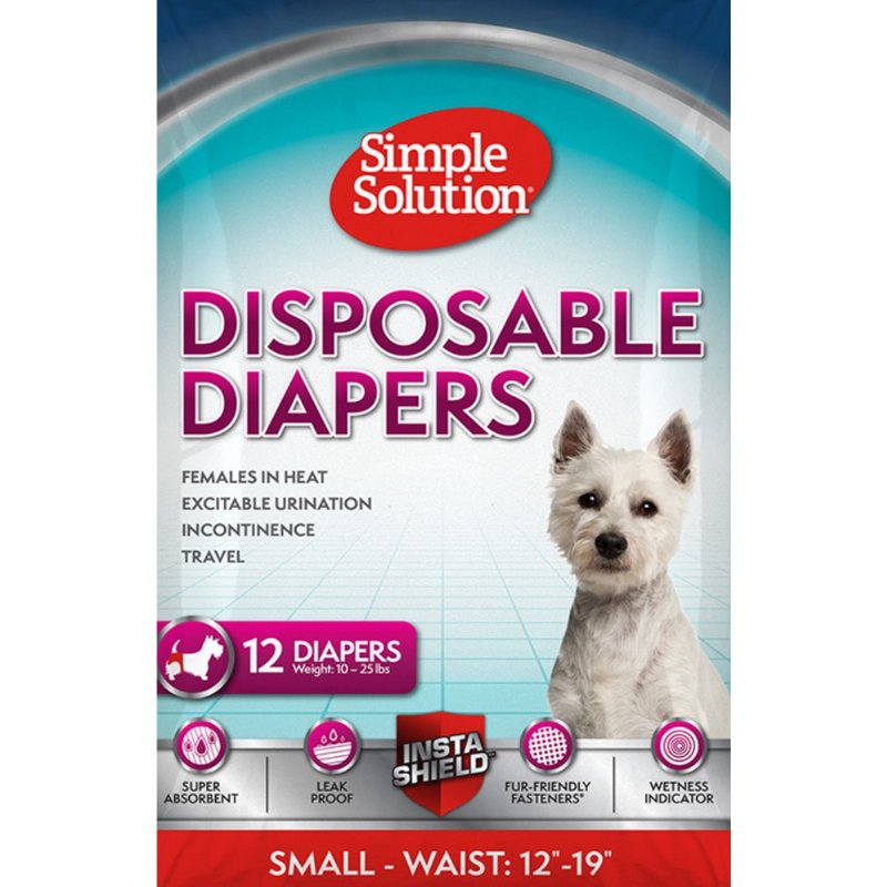 Fraldas Para Cão Tamanho S 12 unidades