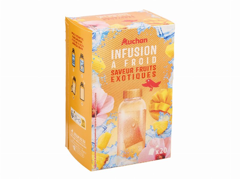 Infusão Auchan Frio Frutos Exóticos 40 g(20Saq)