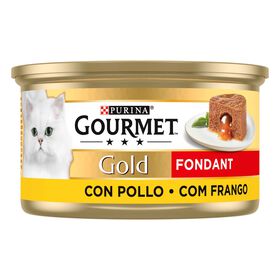 Comida Húmida Para Gato Adulto Fondant Frango Purina Gourmet Gold 85 g