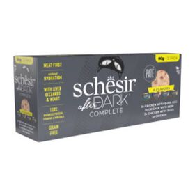 Pack Comida Húmida Para Gato Dark Pate Schesir 12 X 80 g