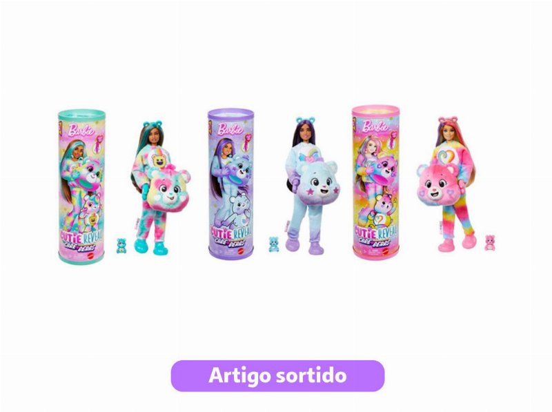 Cutie Reveal Barbie Ursinhos Carinhosos Modelos Sortidos