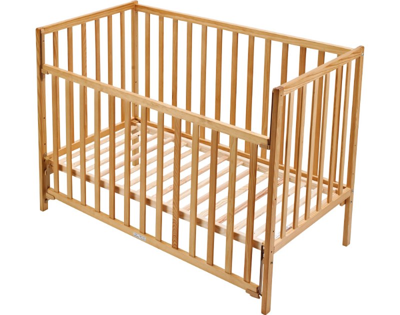 Berço Carbebe Madeira Natural 120X60Cm