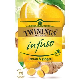 Infusão Limão E Gengibre Saquetas Twinings 20 Un