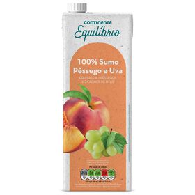 Sumo 100% Pêssego E Uva Continente Equilíbrio 1,5 Lt