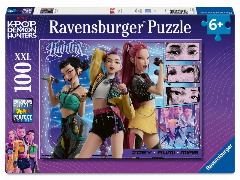 Puzzle K-Pop Ravensburger Demon Hunters 100 Peças