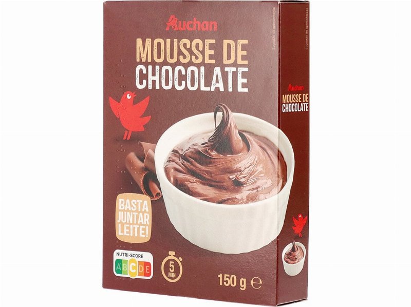 Preparado Auchan Em Pó Para Mousse Chocolate 150 g