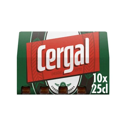 Cerveja Com Álcool Pack 10 Cergal 10x0.25L