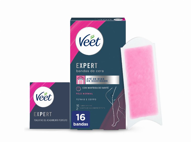 Bandas Cera Fria Veet Expert Normal 16Un