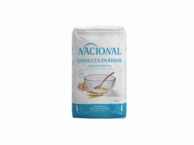Farinha Nacional T65 Sem Fermento 1 kg