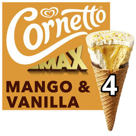 Gelado Cone Manga E Baunilha Cornetto 360 ml (4 Un)