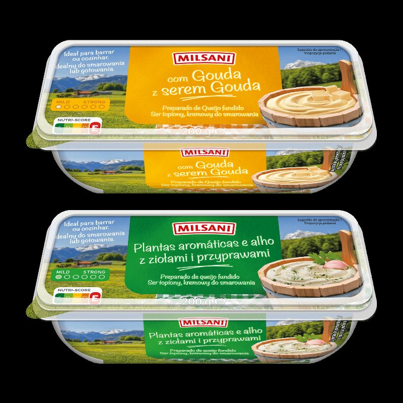 Queijo Fundido Cremoso Para Barrar Sortido