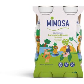 Iogurte Líquido Frutos Tropicais Infantil Lanchinho Booom Mimosa 604 gr (4 Un)