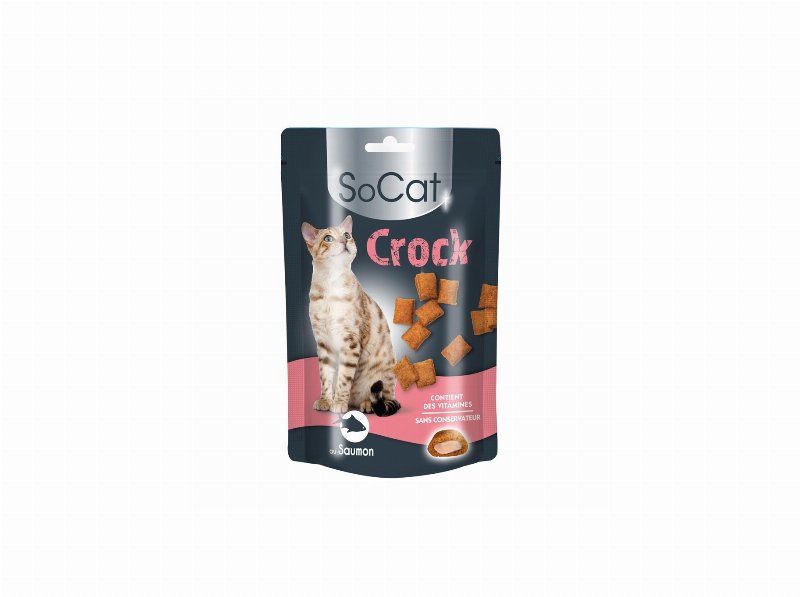 Snack Gato Socat Crock Salmão 60 g