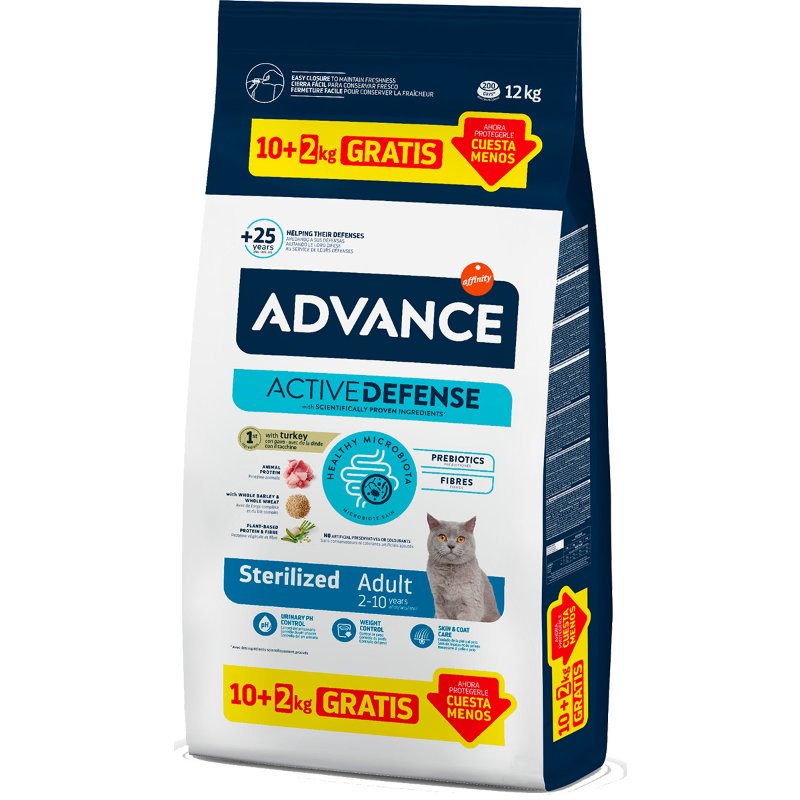 Ração Para Gato Adulto Esterilizado Perú Arroz Vegetais 10+2 kg 12 kg