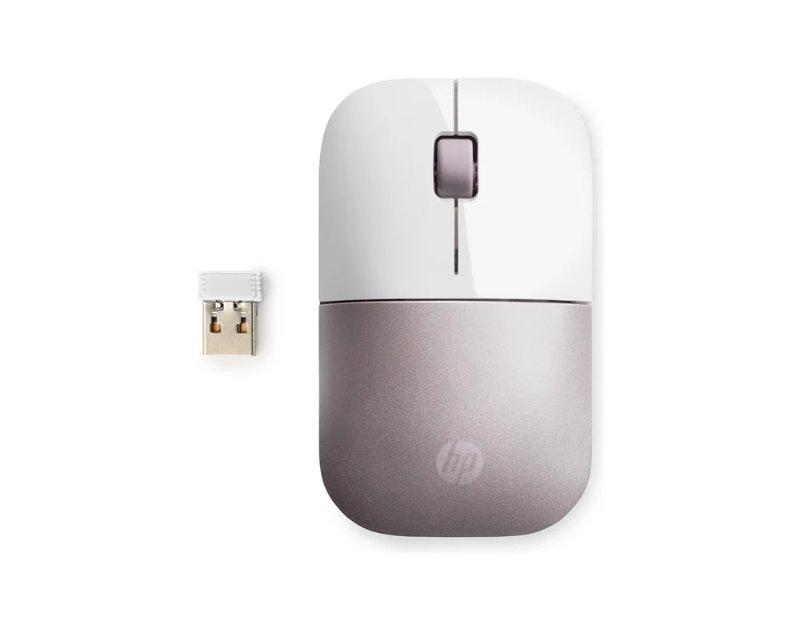 Rato S/Fios Hp Branco/Rosa Z3700 4Vy82Aa#Abb
