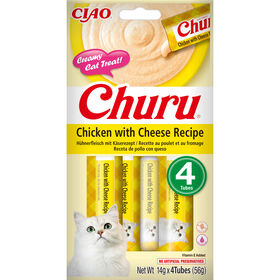 Snack Para Gato Em Líquido Frango E Queijo Churu 56 g (4 Un)