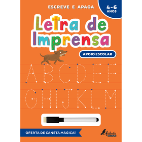 Escreve E Apaga - Letra De Imprensa 4-6 Anos De Ana Margarida Biscoito