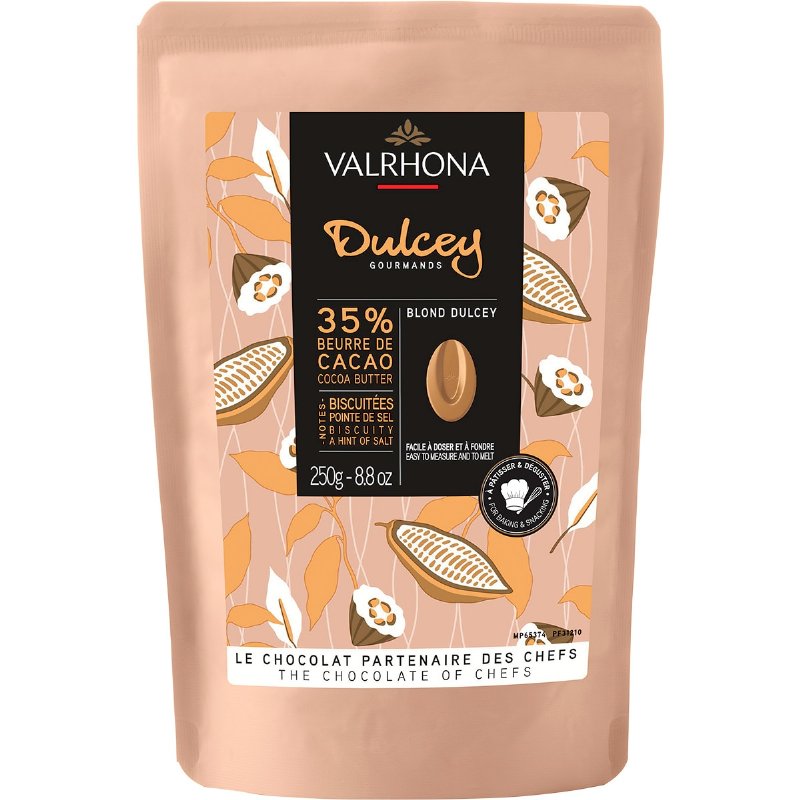 Valrhona Chocolate Branco 35% Dulcey 250 g