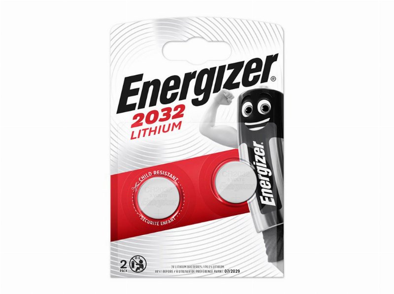 Pilha Litio Energizer Cr 2032 Pack 2 Unidades