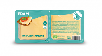 Queijo Edam Fatiado Campainha 0.8Kg