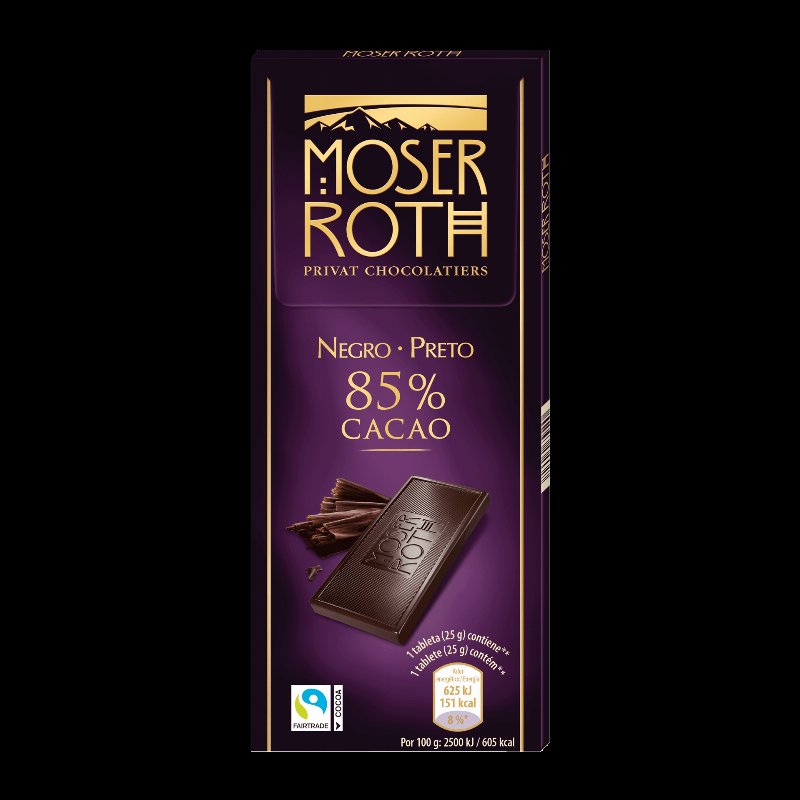 Chocolate Preto 85% Cacau 125 g