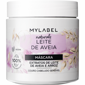 Máscara Cabelo Naturals Leite De Aveia Mylabel 400 ml