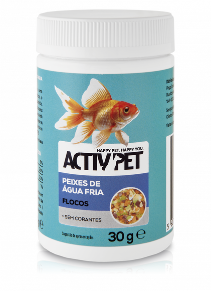 Alimento Para Peixes De Água Fria Activpet 0.03Kg
